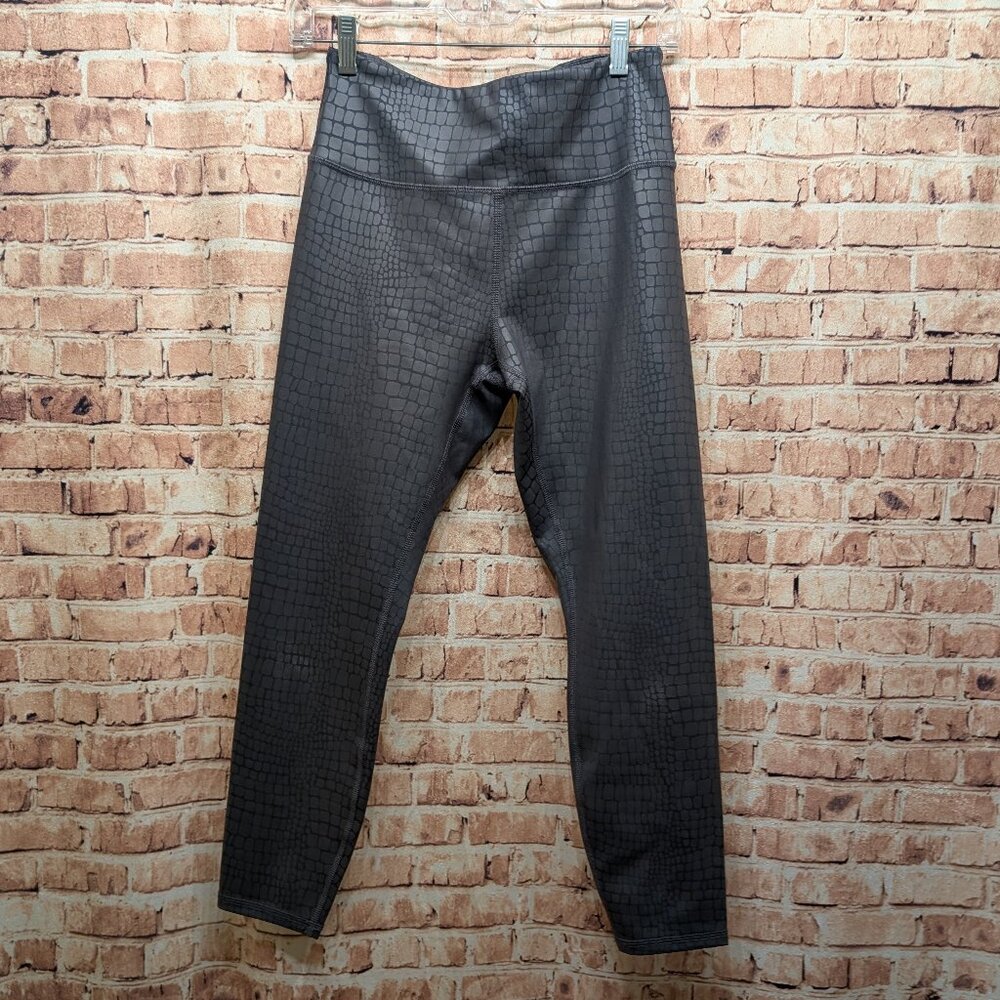 Marika Leggings Textured Gray Size Medium
